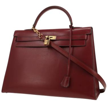 Borsa Hermès Kelly 35 cm in pelle rossa H