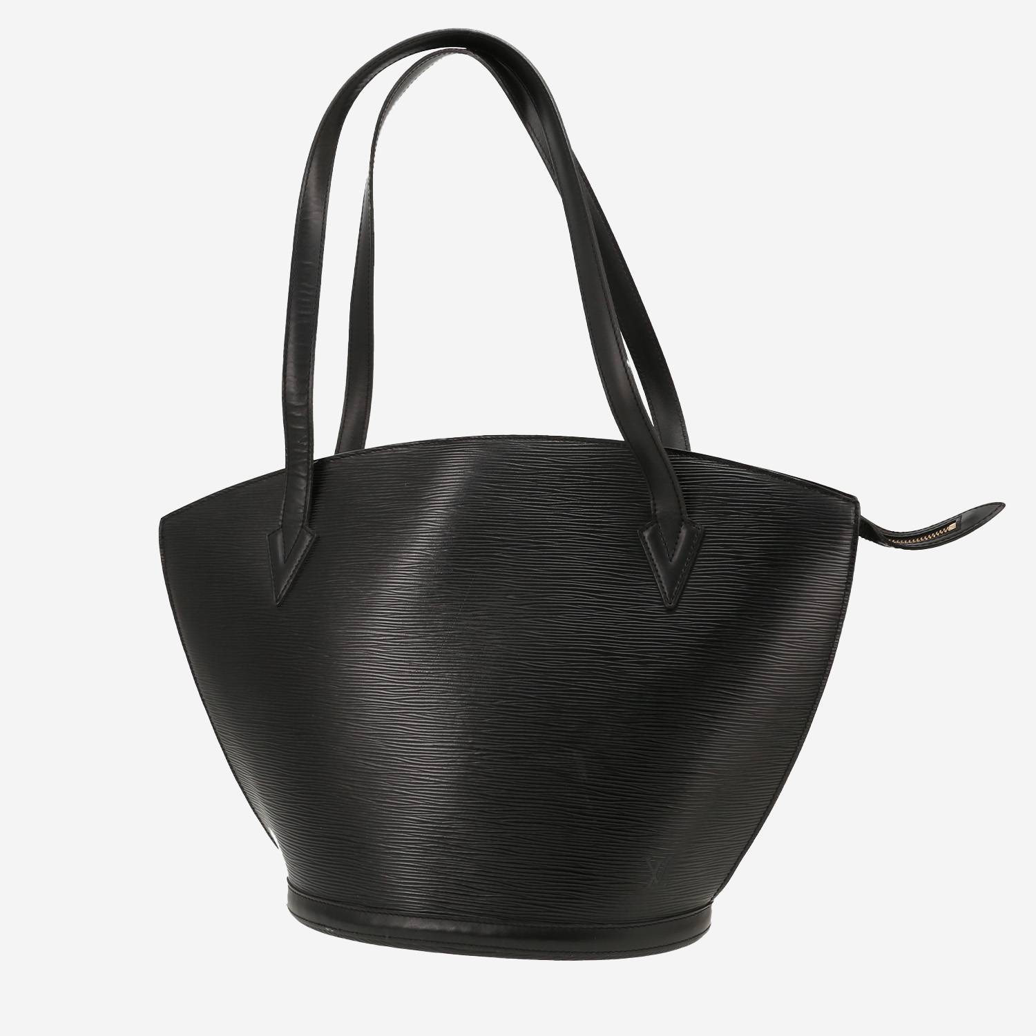Bolso de mano Louis Vuitton  Saint Jacques en cuero Epi negro