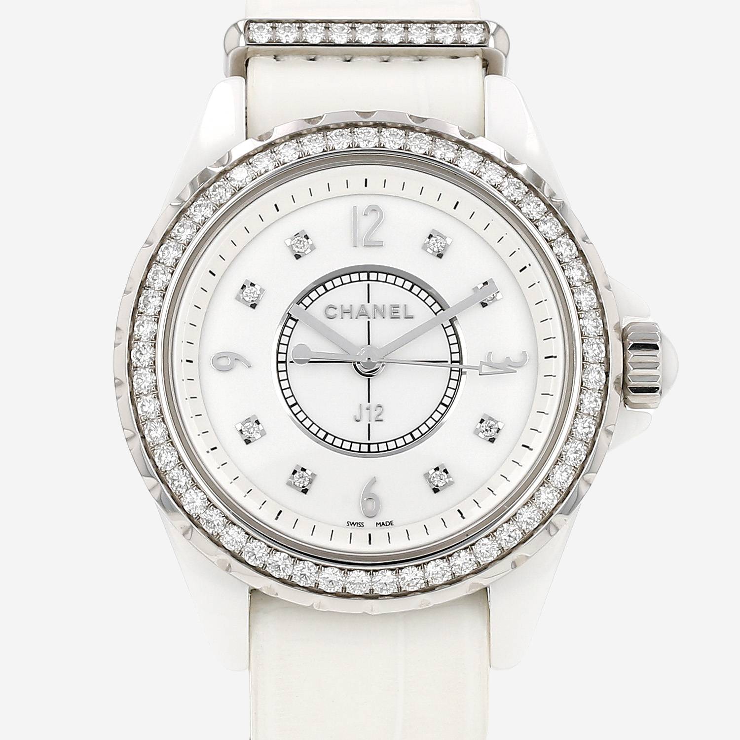 Montre Chanel J12 en céramique et acier Vers 2010