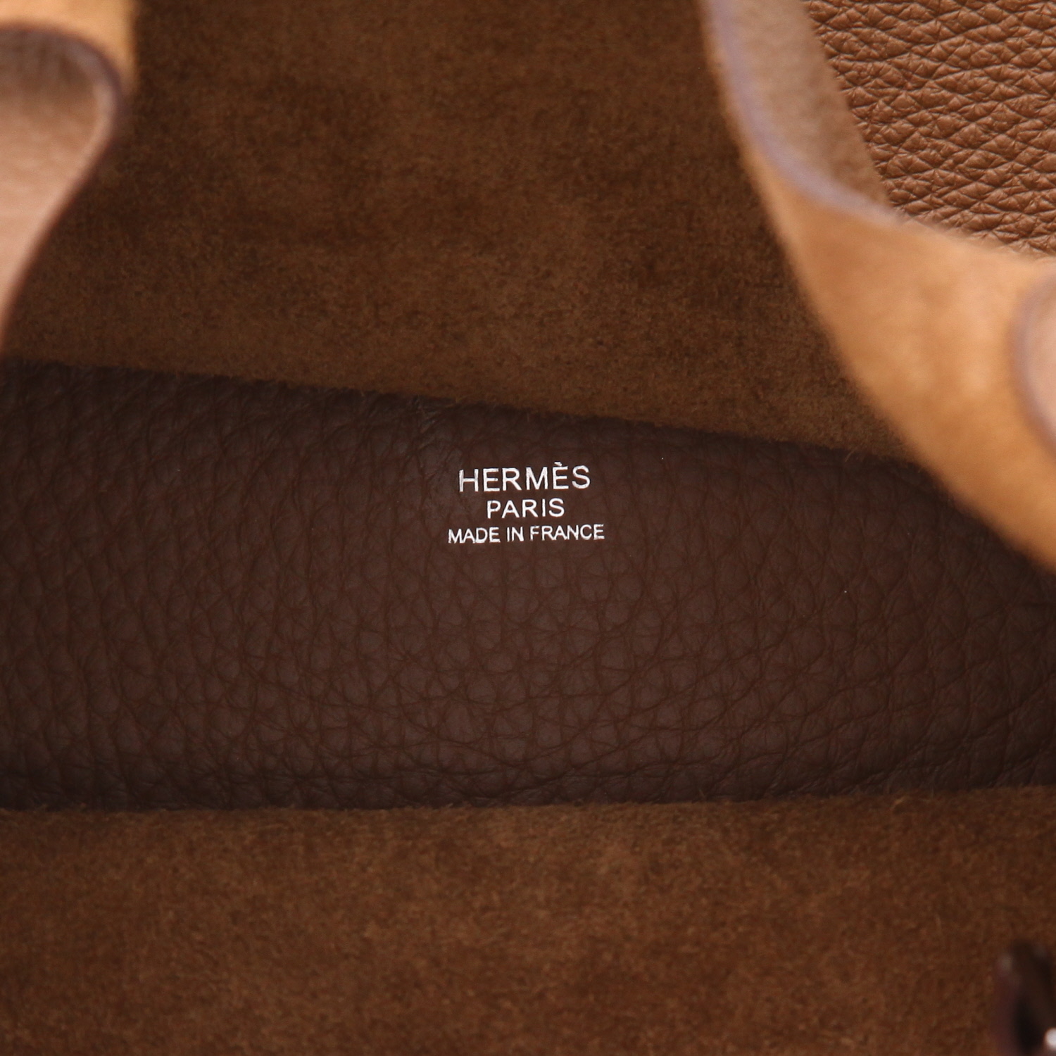 Hermès  Picotin large model  handbag  in brown togo leather - Detail D2