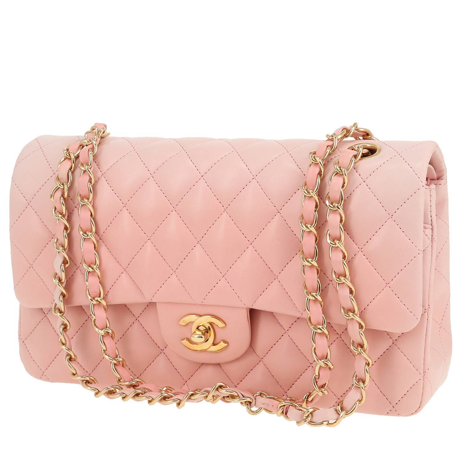 Chanel Classic Flap Matelassé Rose Dégradé Occasion Chanel Classic Flap Matelassé Rose Dégradé Occasion