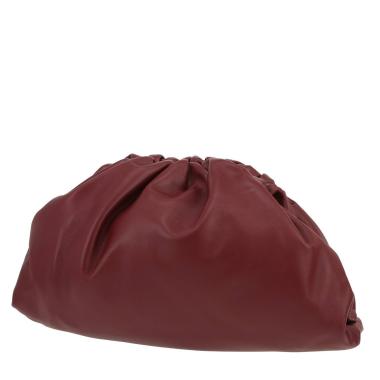 Bolsito de mano Bottega Veneta  Pouch en cuero color burdeos