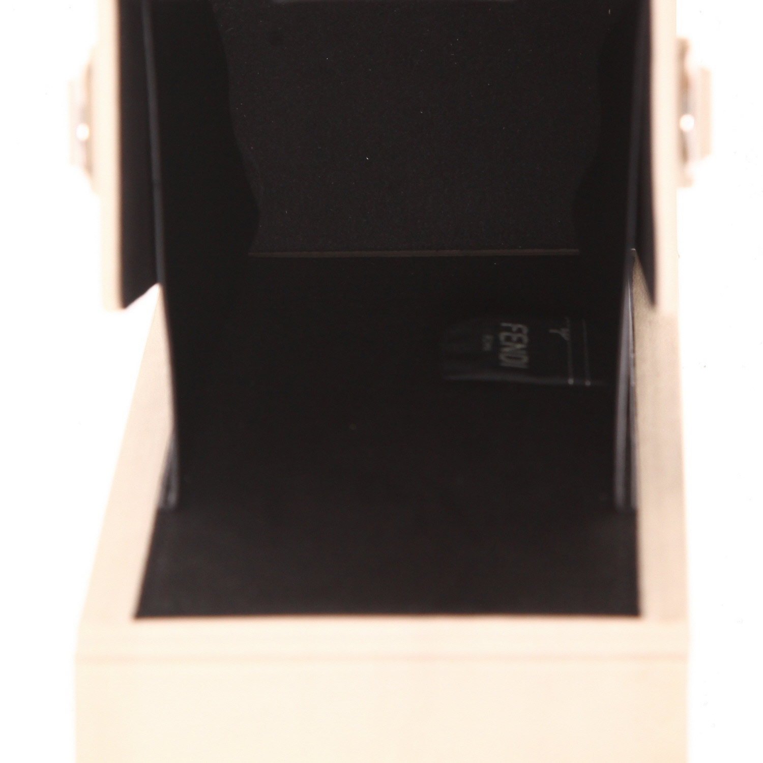 Borsa a tracolla Fendi   in pelle beige e nera - Detail D3