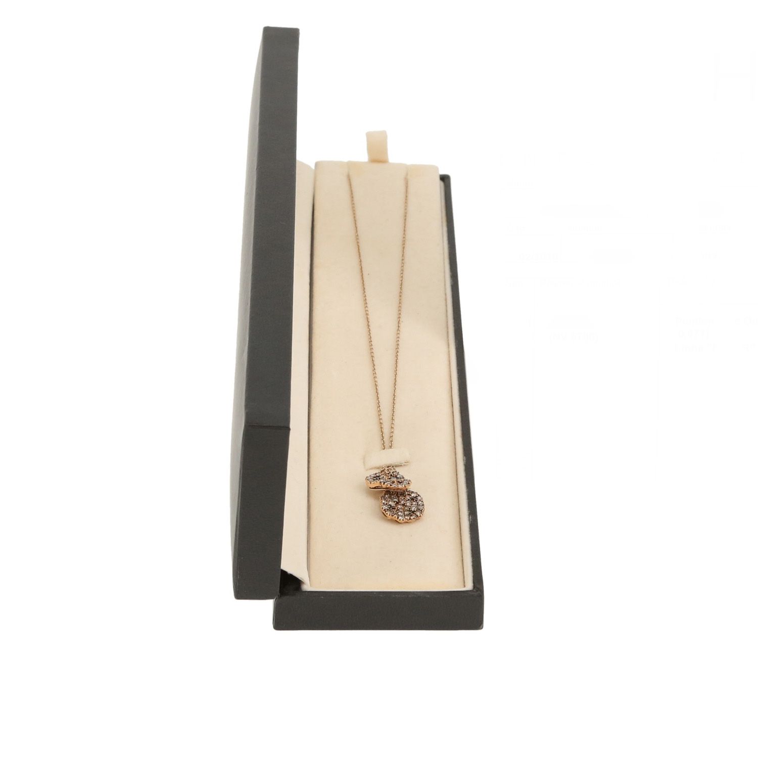 H. Stern Giverny necklace in non-rhodium-plated white gold and brown diamonds - Detail D2