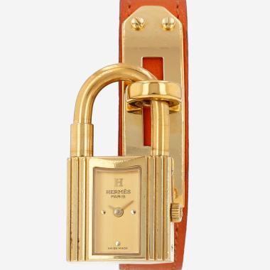 Reloj Hermès Kelly de oro chapado Ref: Hermès - KE1.201  Circa 1990