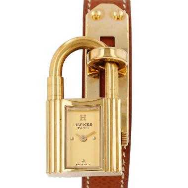 Hermès Kelly watch in gold plated Ref: Hermès - KE1.201  Circa 1990
