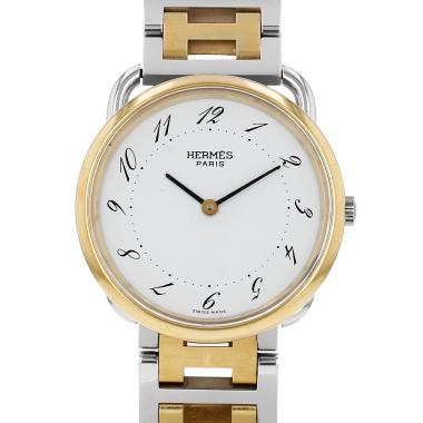 Orologio Hermès Arceau in acciaio e oro placcato Circa 1980