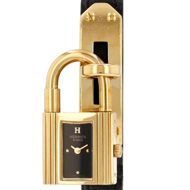 Hermès Montre Kelly  in gold plated Circa 1990