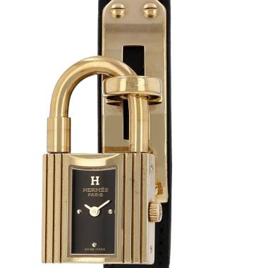 Hermès Kelly wristwatch in gold plated Circa 1990