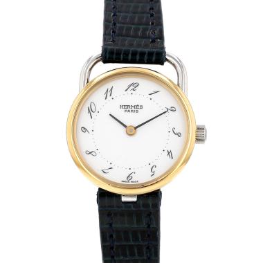 Reloj Hermès Arceau de oro chapado y acero Circa 2000