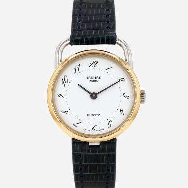 Hermès Arceau  in gold plated and stainless steel Circa 2000