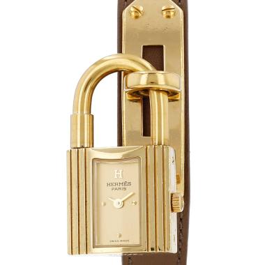 Montre Hermès Montre Kelly en plaqué or Ref: Hermès - KE1.201  Vers 1990