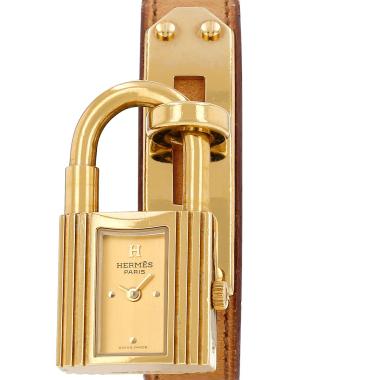 Montre Hermès Kelly en plaqué or Ref: Hermès - KE1.201  Vers 1990