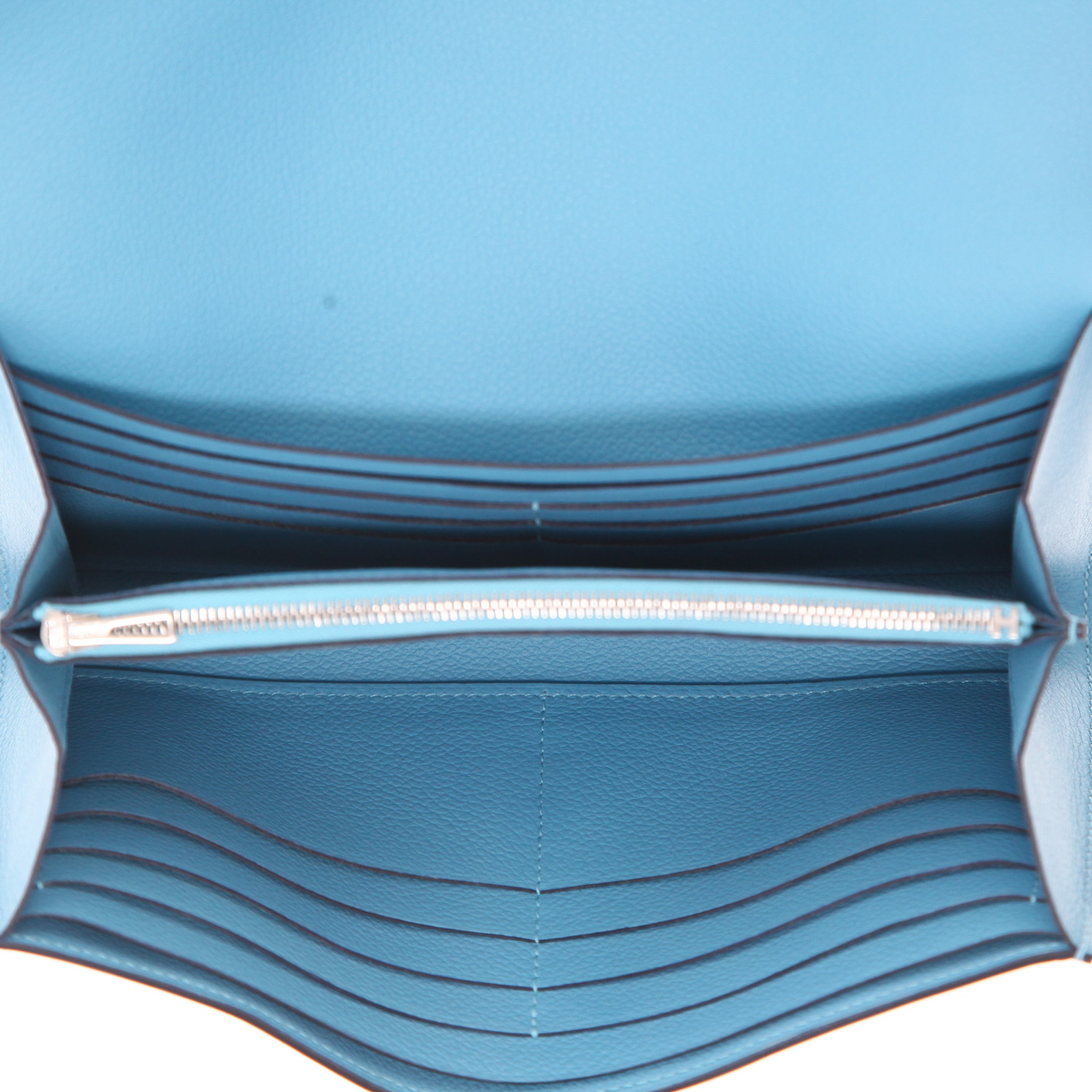 Hermès  Constance Wallet wallet  in Northern Blue Evercolor leather - Detail D3