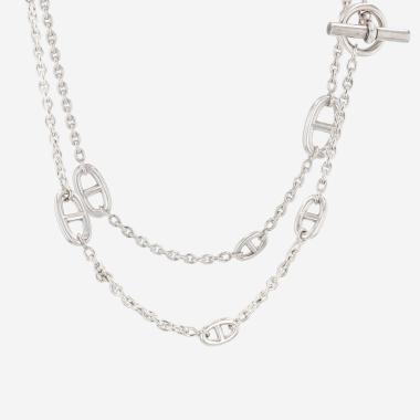 Sautoir Hermès Farandole 80 en argent