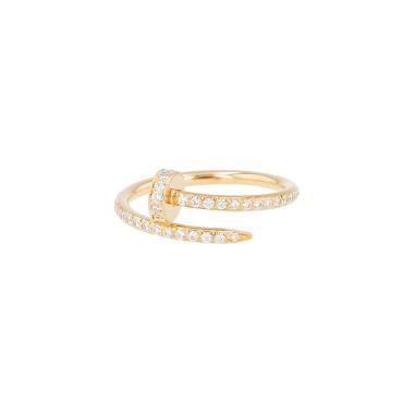 Cartier Juste un clou small model ring in yellow gold and diamonds