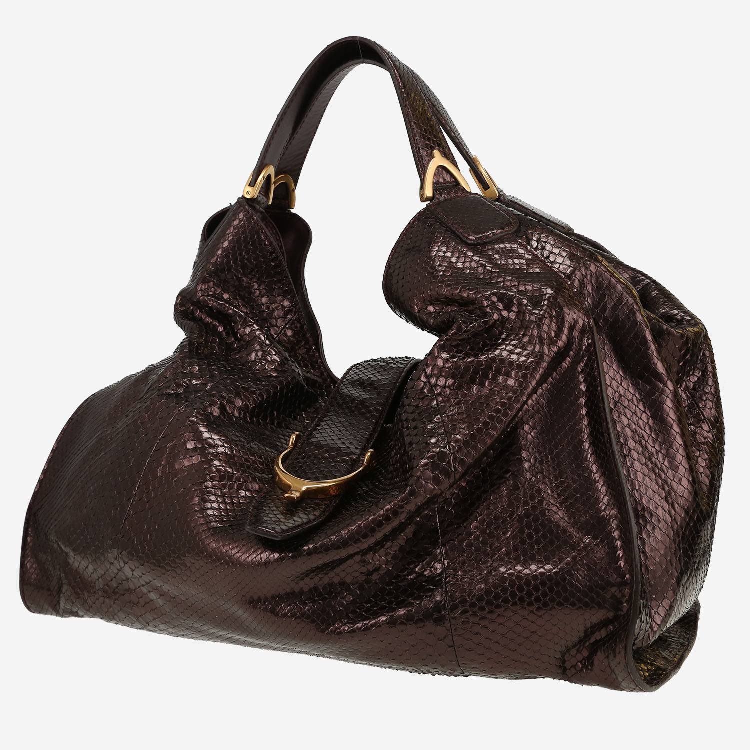 Borsa Gucci   in pitone viola