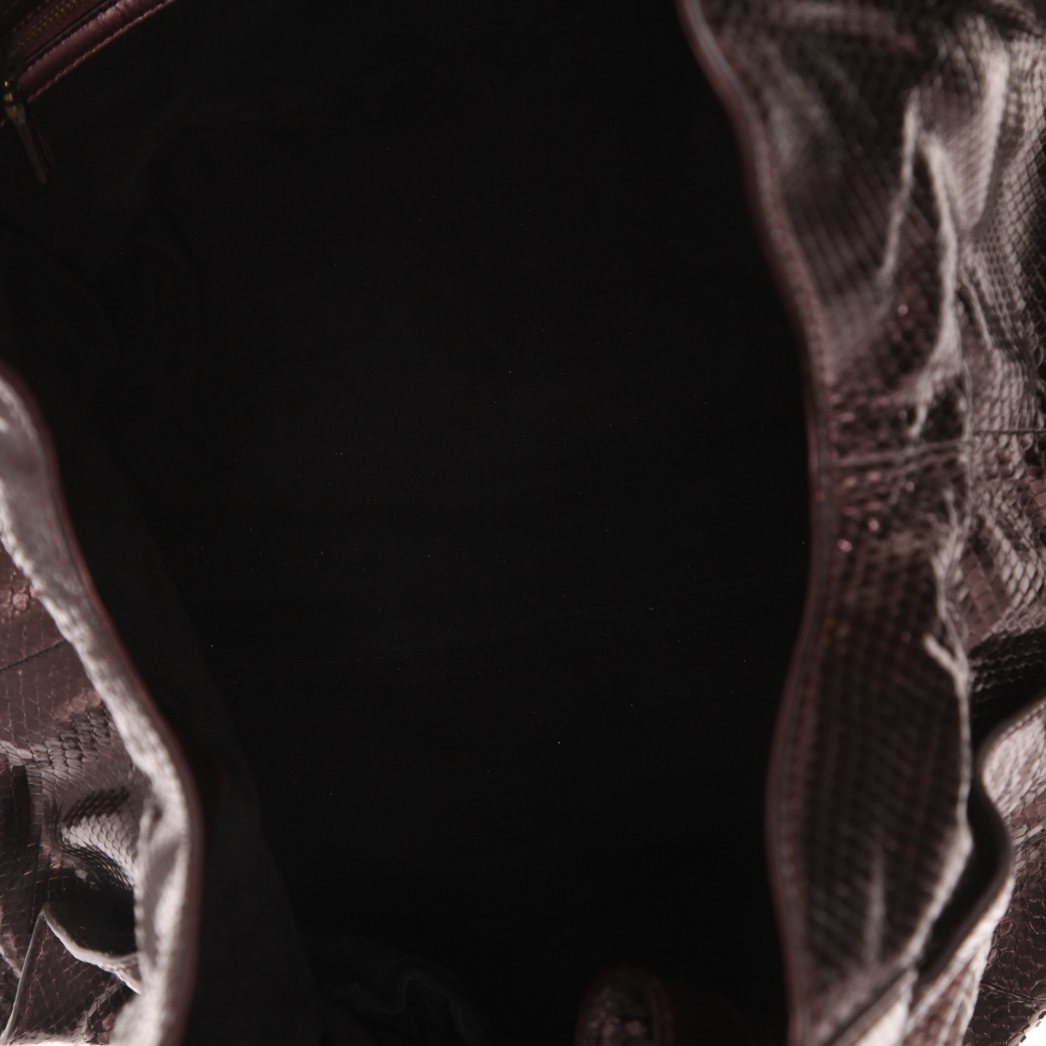 Sac à main Gucci  Stirrup en python violet - Detail D3