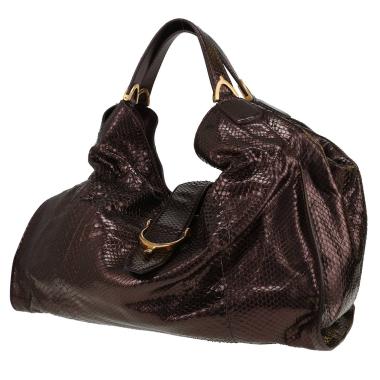 Sac à main Gucci   en python violet