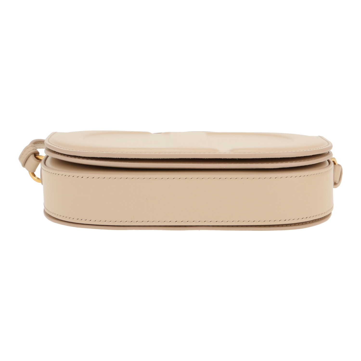 Dior  CD Signature shoulder bag  in beige leather - Detail D1