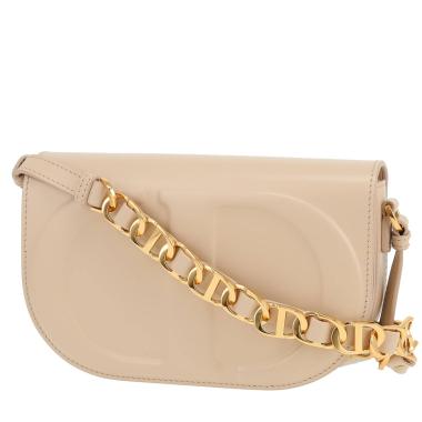 Borsa a tracolla Dior  CD Signature in pelle beige