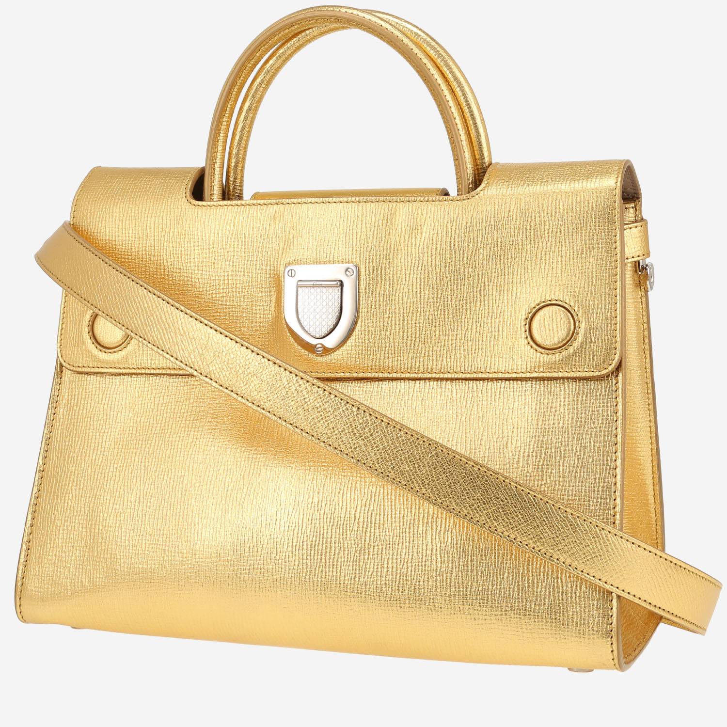 Dior  Diorever handbag  in gold leather