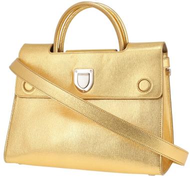 Dior  Diorever handbag  in gold leather