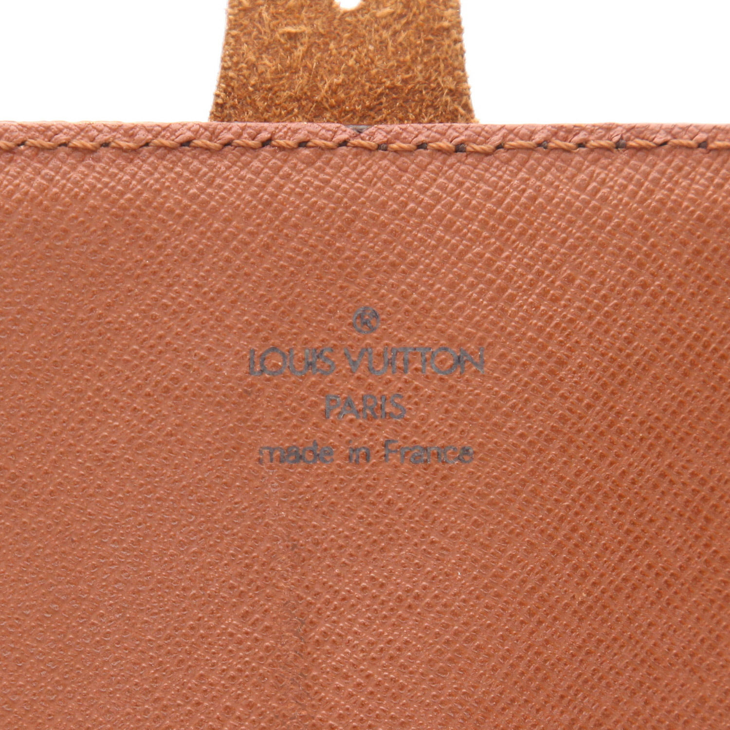 Louis Vuitton  Cartouchiére shoulder bag  in brown monogram canvas  and natural leather - Detail D2