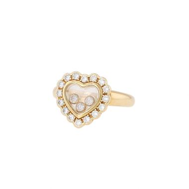 Anello Chopard Happy Diamonds in oro giallo e diamanti