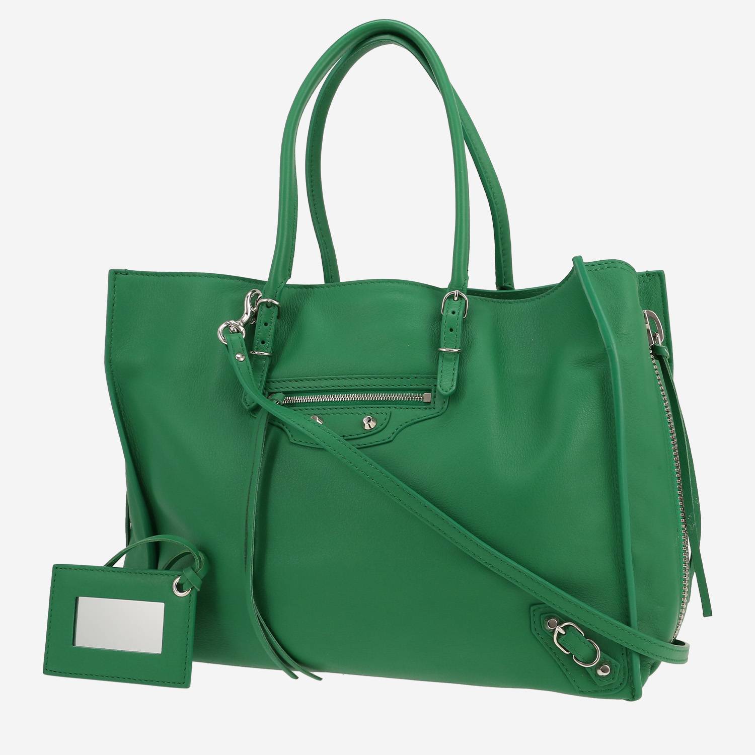 Shopping bag Balenciaga  Papier in pelle verde