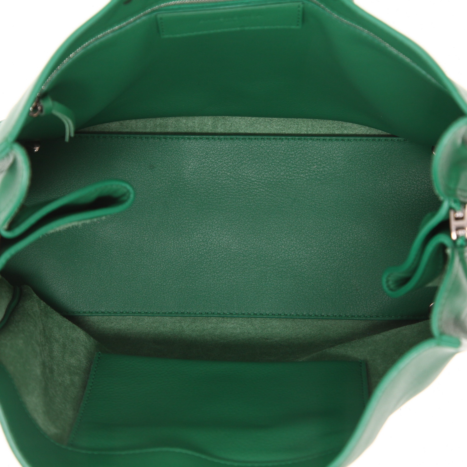Shopping bag Balenciaga  Papier in pelle verde - Detail D3