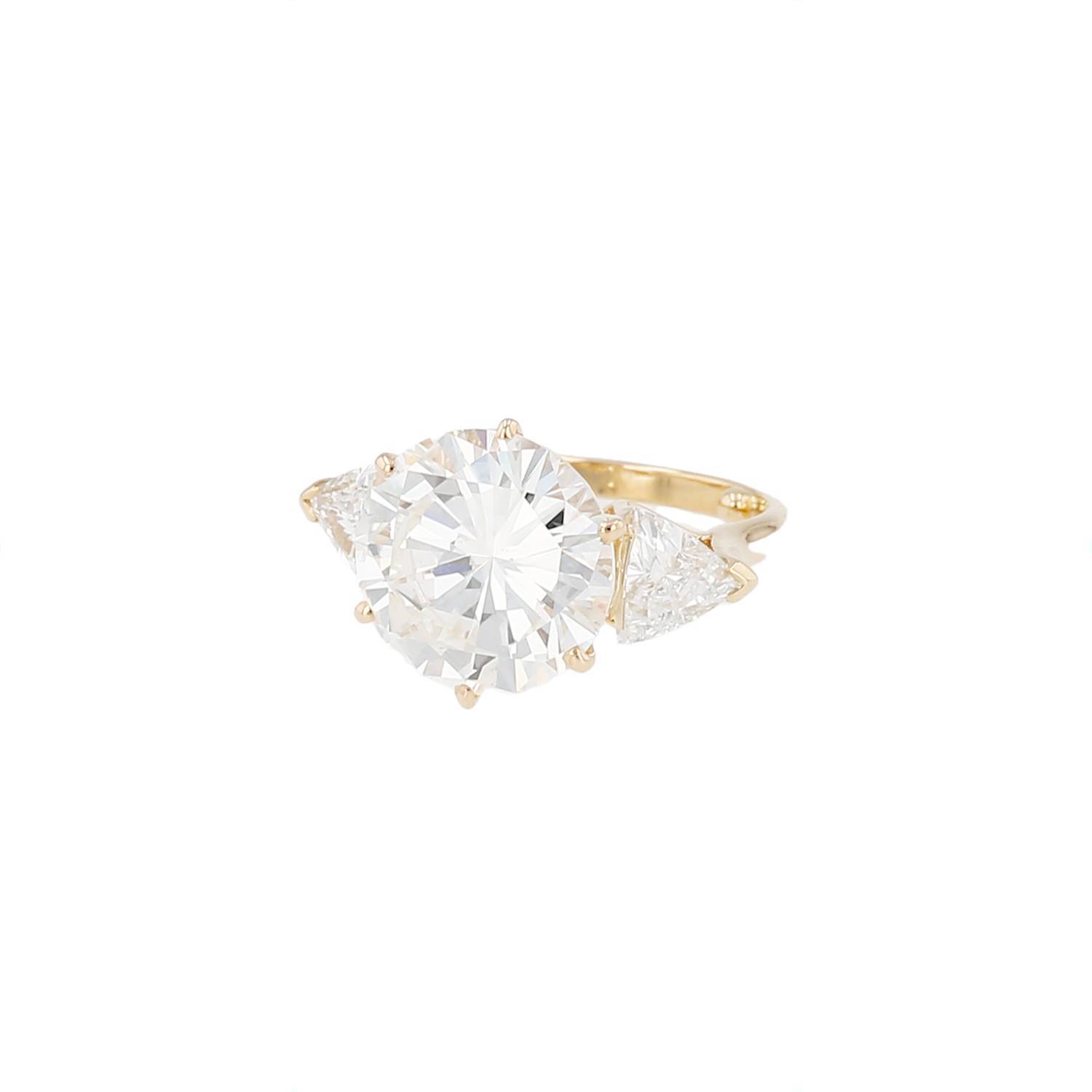 Bague Vintage en or jaune et diamants