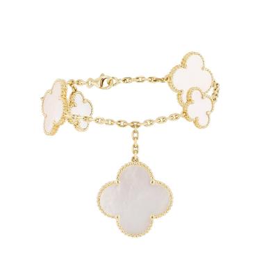 Brazalete Van Cleef & Arpels Magic Alhambra de oro amarillo y nácar