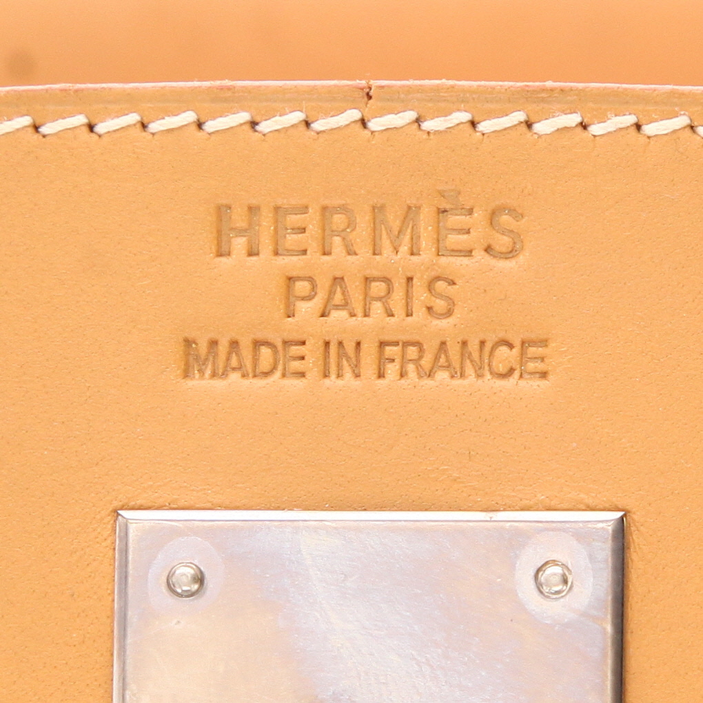 Borsa Hermès  Modello “Haut” con cinturini in pelle naturale Gold - Detail D2