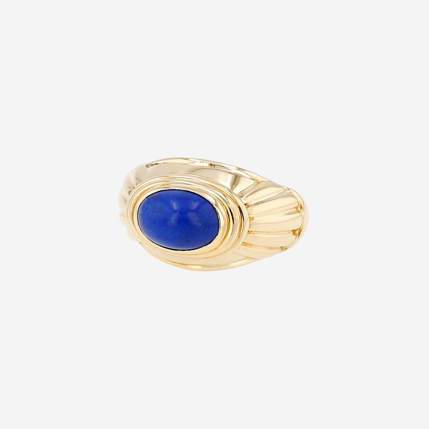 Boucheron Jaipur ring in yellow gold and lapis-lazuli