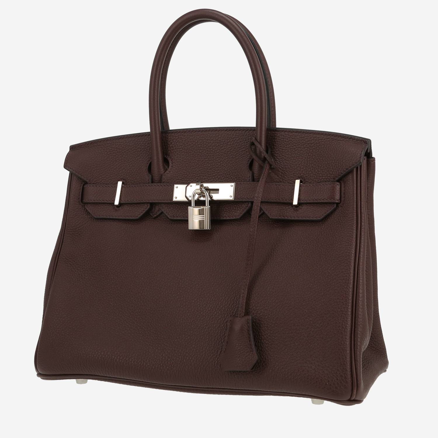Borsa Hermès  Birkin 30 cm in pelle togo Rouge Sellier