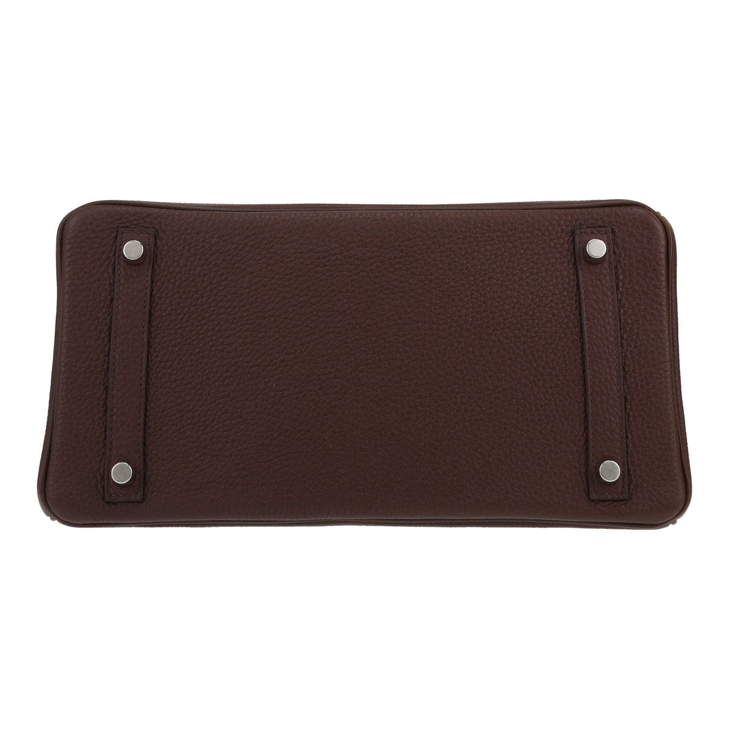 Borsa Hermès  Birkin 30 cm in pelle togo Rouge Sellier - Detail D1