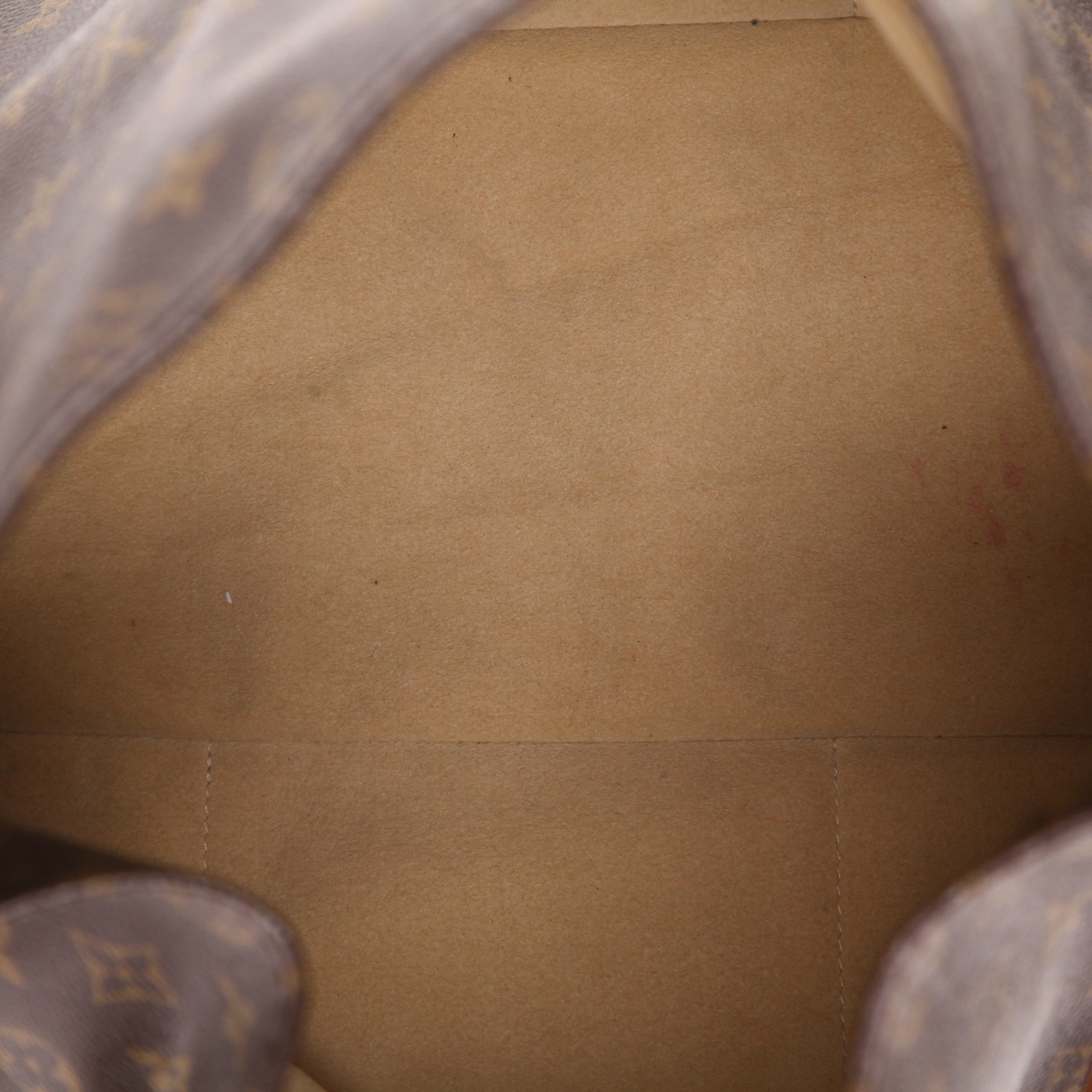 Louis Vuitton  Artsy handbag  in brown monogram canvas  and natural leather - Detail D3