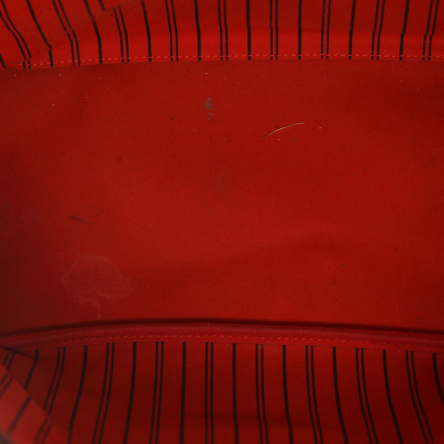 Sac cabas Louis Vuitton  Neverfull en toile damier ébène et cuir marron - Detail D3