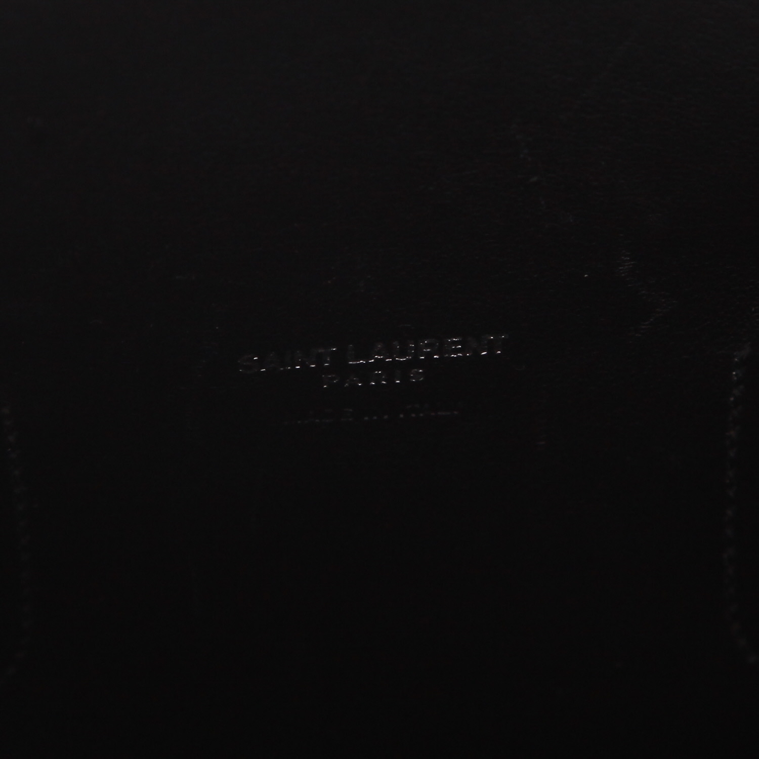 Sac à main Saint Laurent  Sac de jour en cuir bleu-marine - Detail D2