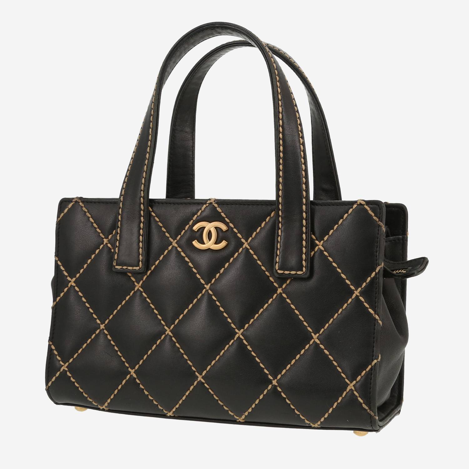 Borsa Chanel  Vintage in pelle trapuntata nera