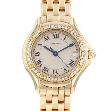 Montre Cartier Cougar en or jaune Ref: Cartier - 887907  Vers 1990