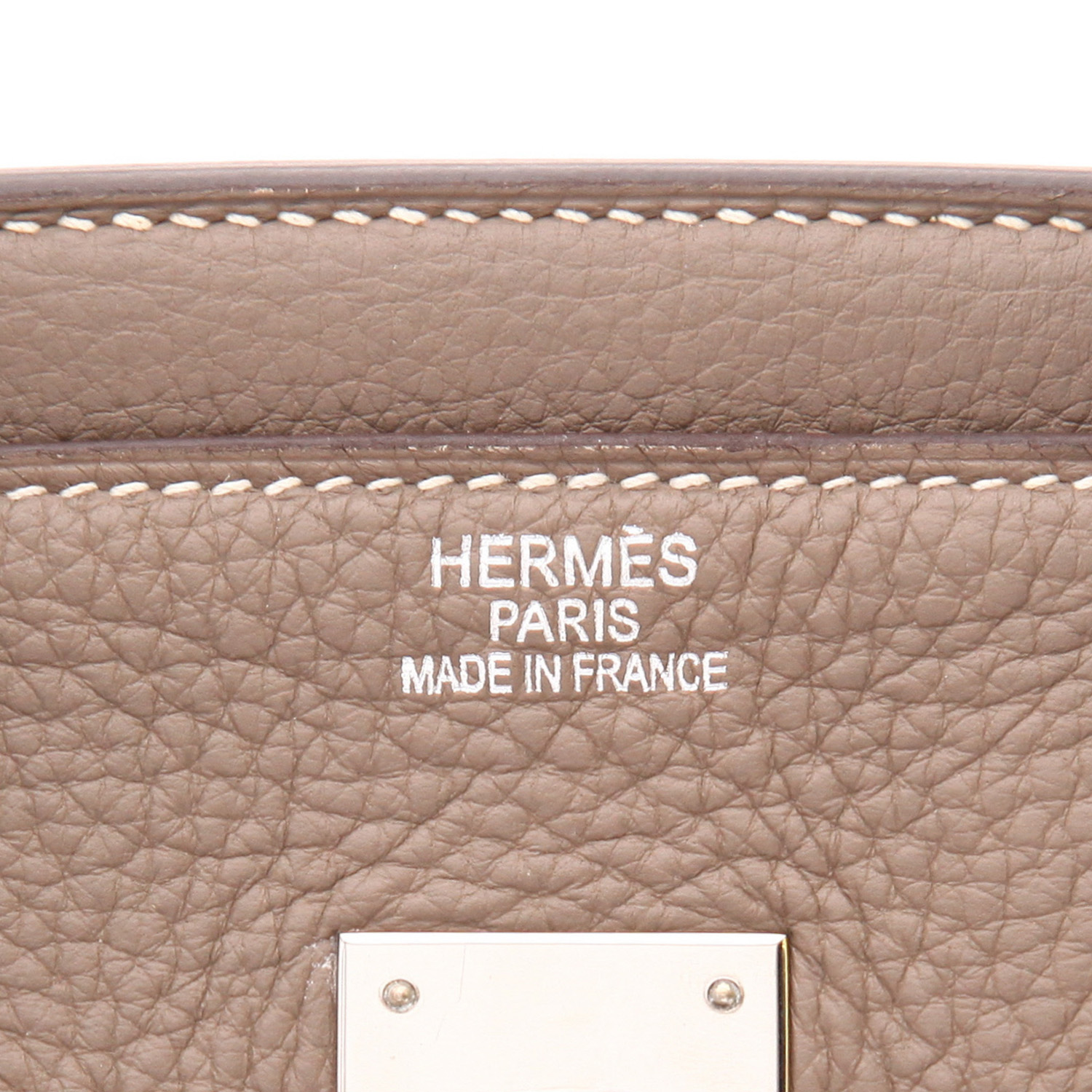 Sac à main Hermès  Birkin 35 cm en cuir togo étoupe - Detail D2