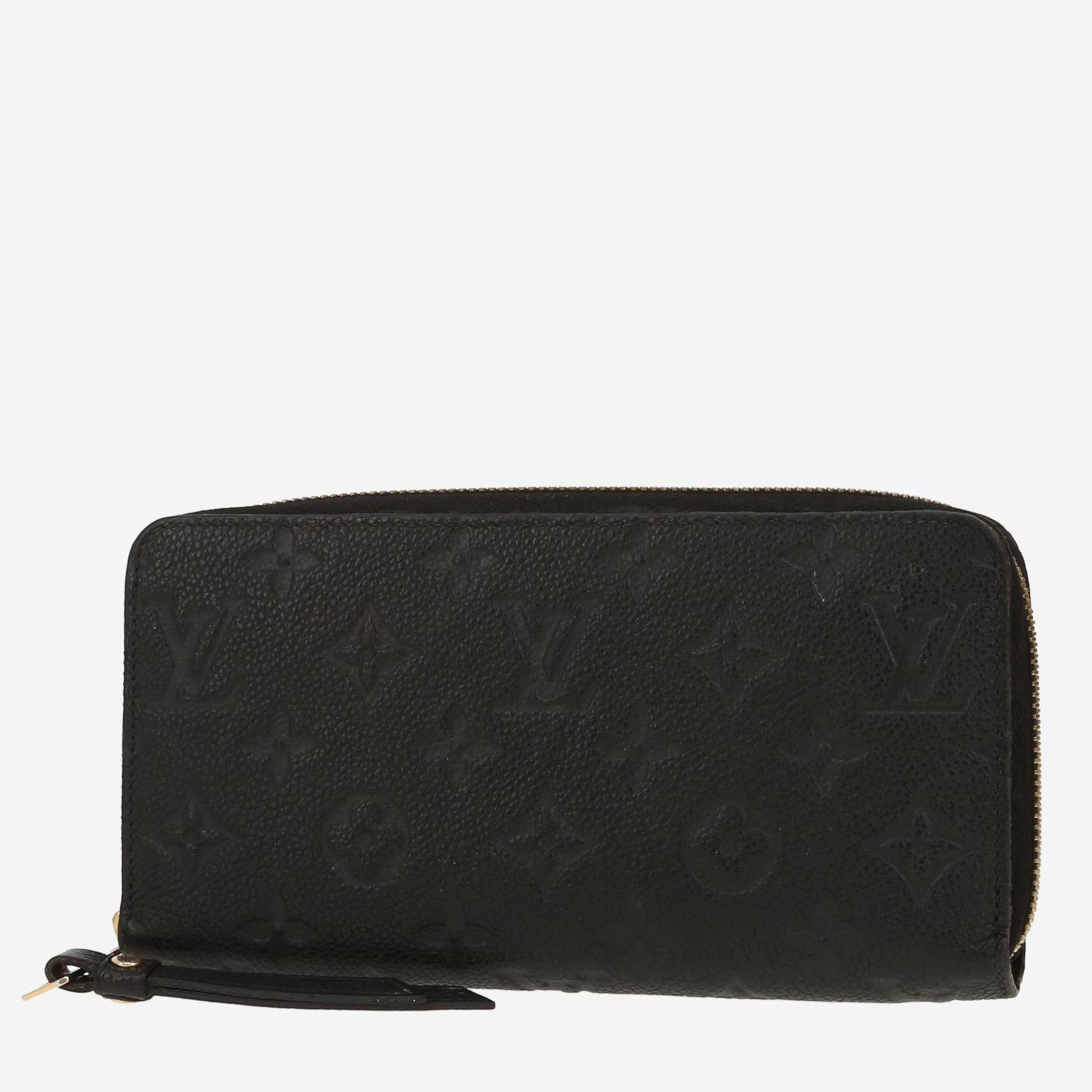 Louis Vuitton  Zippy wallet  in black empreinte monogram leather