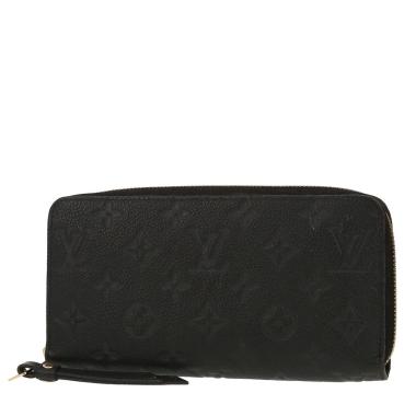 Portefeuille Louis Vuitton  Zippy en cuir monogram empreinte noir