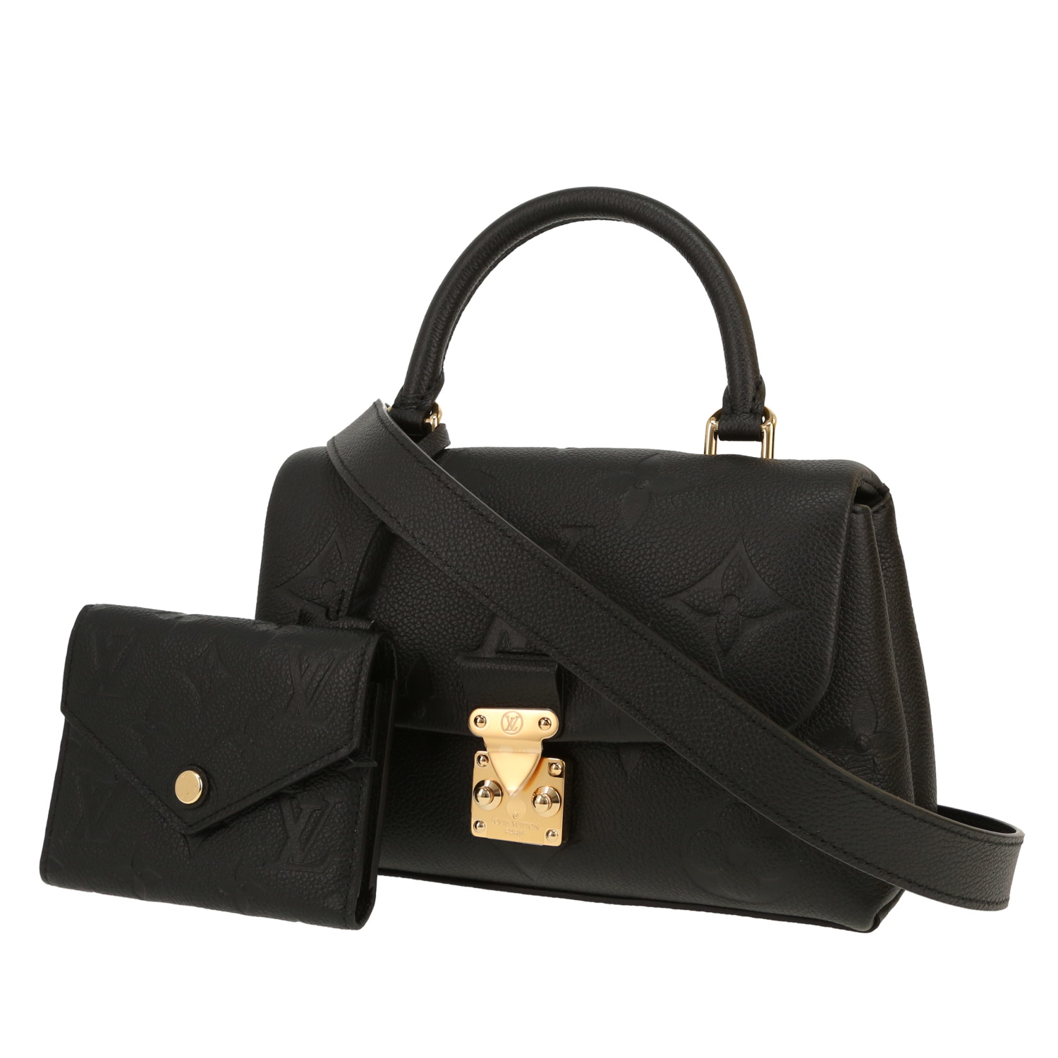 Borsa a tracolla Louis Vuitton  Madeleine in pelle monogram con stampa nera - Detail D5