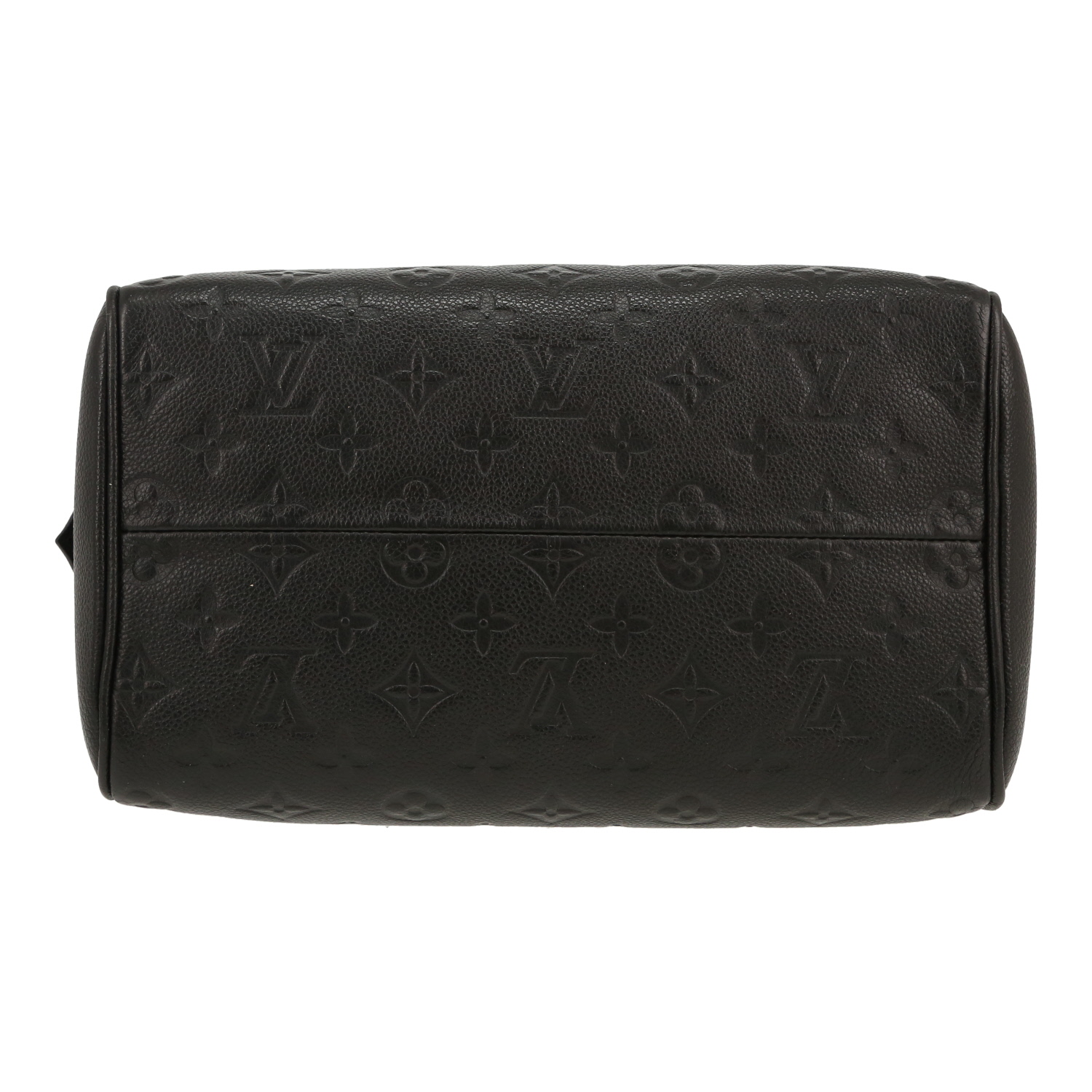 Bolso bandolera Louis Vuitton  Speedy 25 en cuero monogram huella negro - Detail D1