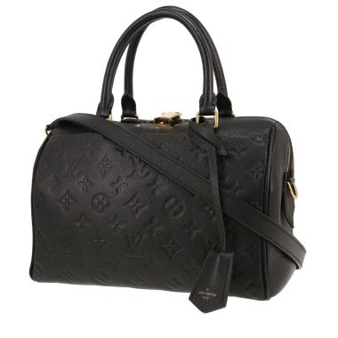 Borsa a tracolla Louis Vuitton  Speedy 25 in pelle monogram con stampa nera
