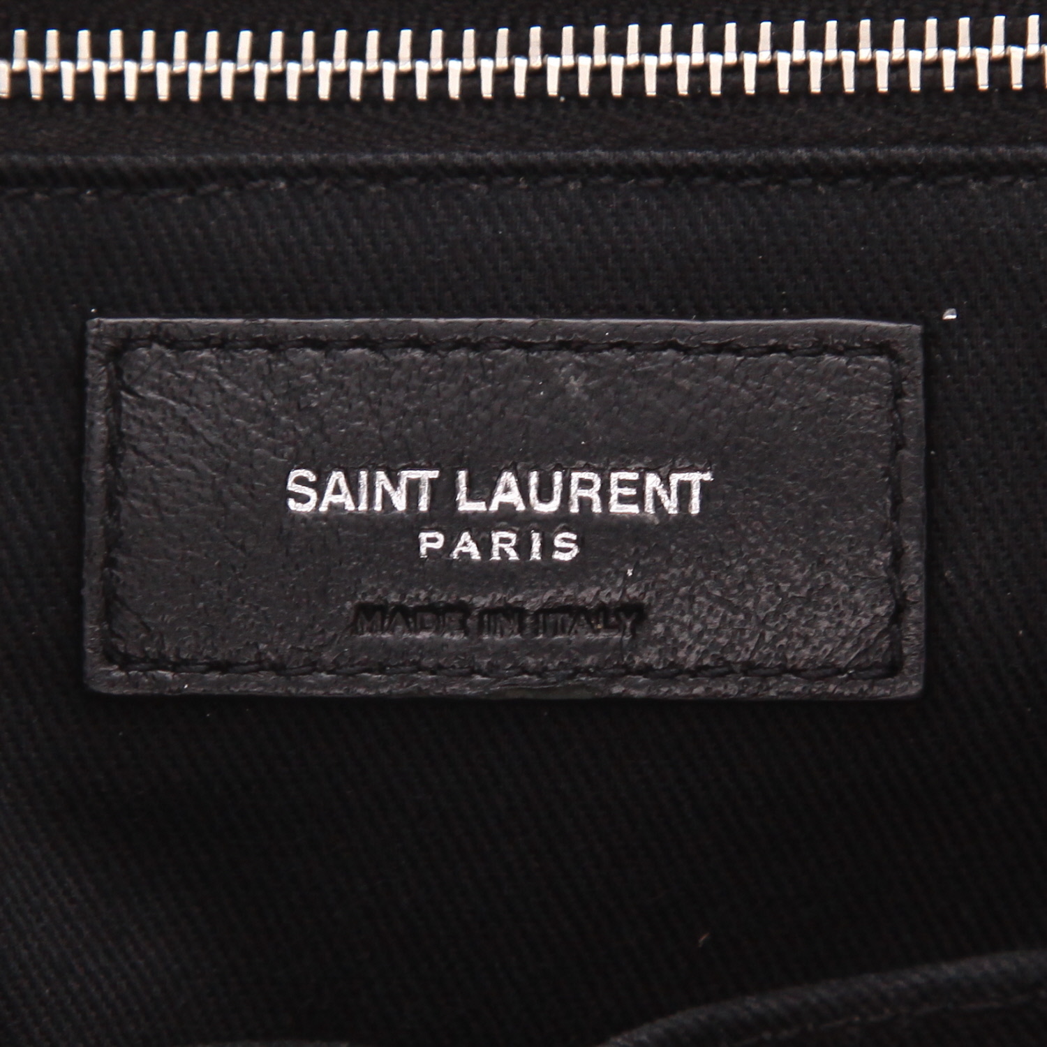 Borsa Saint Laurent  Sac de jour Baby in pelle martellata nera - Detail D2