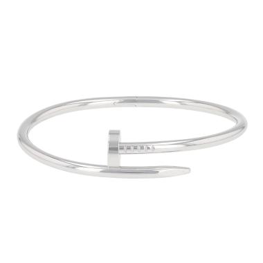 Brazalete Cartier Juste un clou de oro blanco